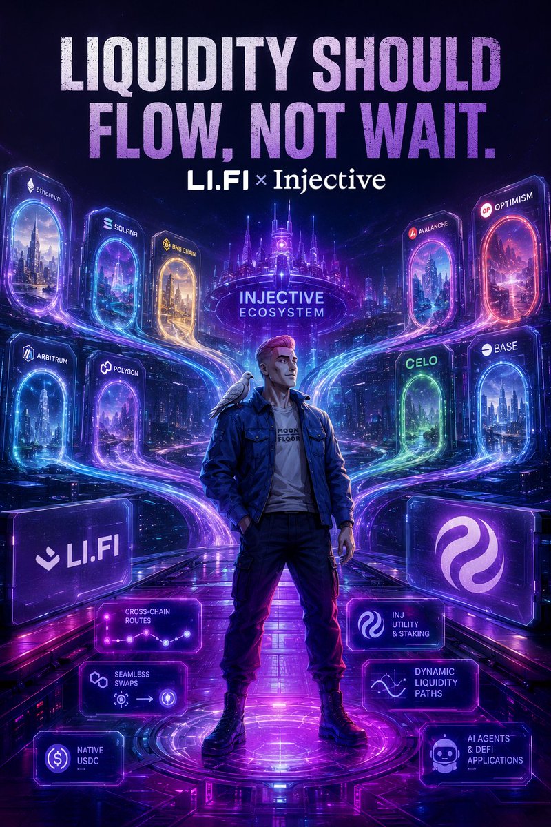 NomberFax's tweet photo. One of the biggest challenges in crypto has never been technology. It's been distribution.

You can build the fastest chain, the best applications, and the strongest financial infrastructure, but if capital has to fight its way into the ecosystem, growth becomes harder than it needs to be.

That's why @lifiprotocol supporting @Injective matters. It lowers the cost of discovering the ecosystem. The easier it is for users and liquidity to arrive, the easier it becomes for builders to attract activity without asking everyone to learn a new bridging flow first.

The best infrastructure is often the one users barely notice. They simply arrive where they wanted to be.