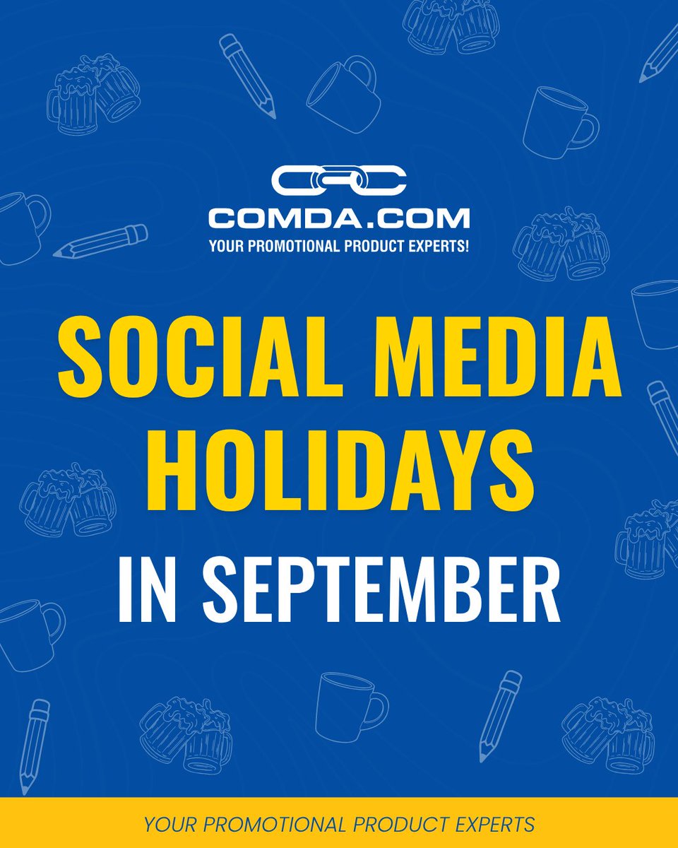ComdaPromo's tweet photo. Now is the perfect time to map out your September strategy! 

From National Coffee Day to Literacy Day, next month is packed with opportunities to connect and engage. We’ve highlighted the key dates to keep your brand top-of-mind.

Explore more at https://t.co/tV17qWG8Es https://t.co/2wbCzr6iRV