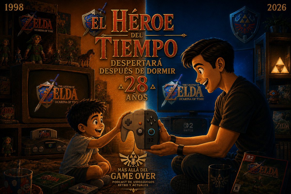 Beyond_GameOver's tweet photo. El héroe del tiempo esta por regresar... 
28 años después volveremos a las tierras de Hyrule y veremos que hay #MasAllaDelGameOver #Zelda #Link #Nintendo #Gaming https://t.co/XCfgGf4EAj