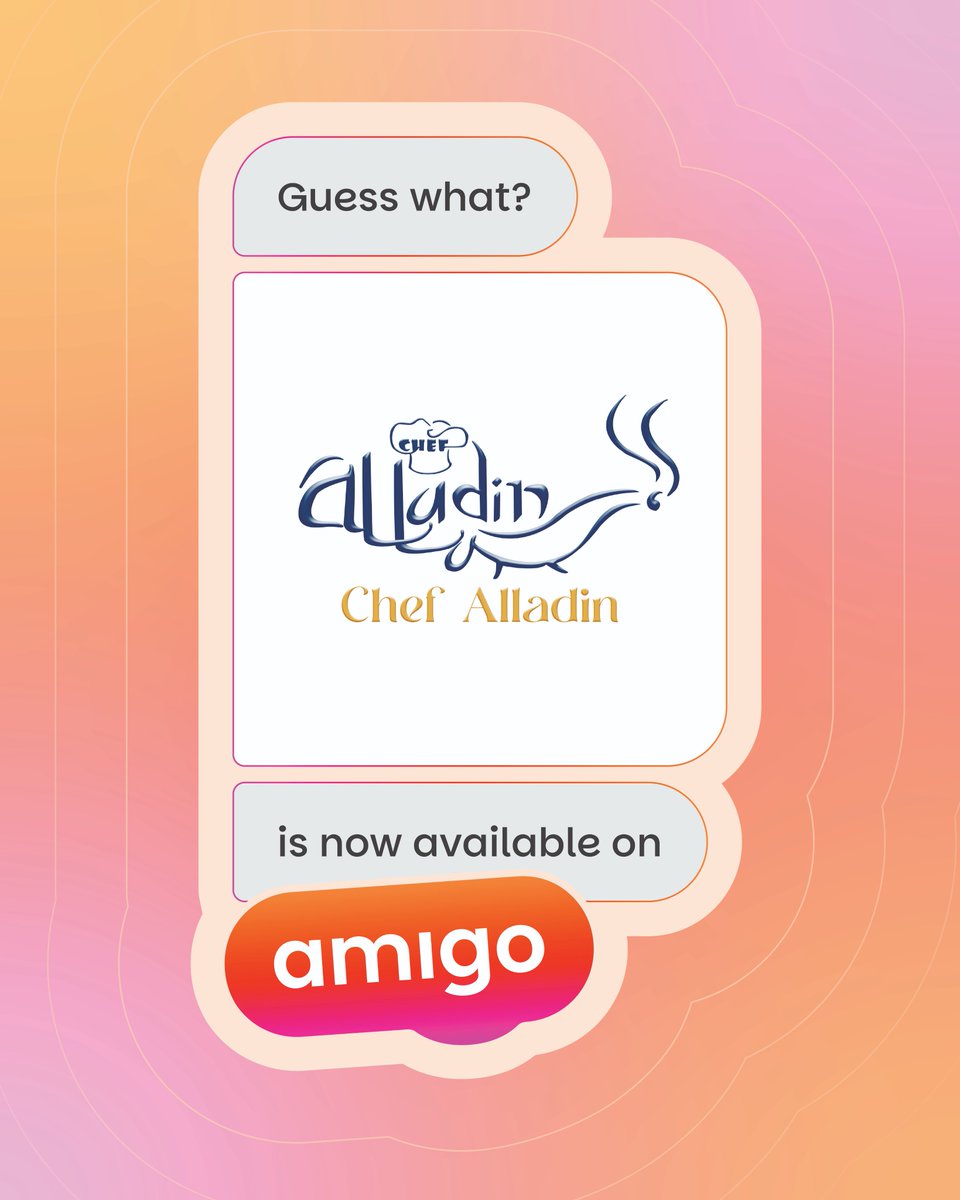 amigofoodapp's tweet photo. Partner onboarding alert.📢
Hurrayyyyy. 🎉
@amigofoodapp officially onboards its partner "Chef Alladin". 🤝🫂 
Keep your eyes on 👀as we keep adding more gems. 💎
https://t.co/t6bZYxnbpK
#partner #Onboarding #JoinUs #food #restaurant #fooddelivery #app #kolkata #comingsoon #alert https://t.co/OVBgKqYtyr