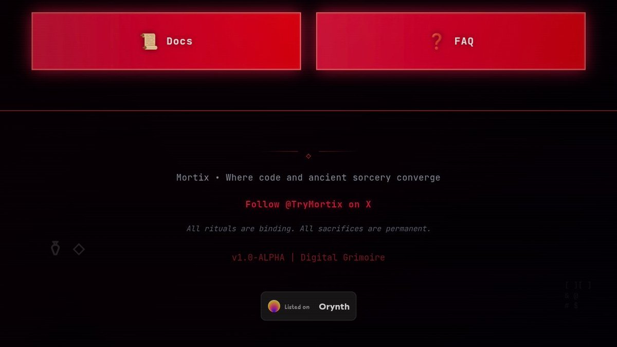 TryMortix's tweet photo. Mortix is ​​now available on @orynth . 

https://t.co/RoonkkcyAB

The ritual is about to begin. 
The Mortix Terminal will soon pick up passengers .

Try Mortix RN https://t.co/ECoNoMlxsJ https://t.co/6dJUMpyDw0