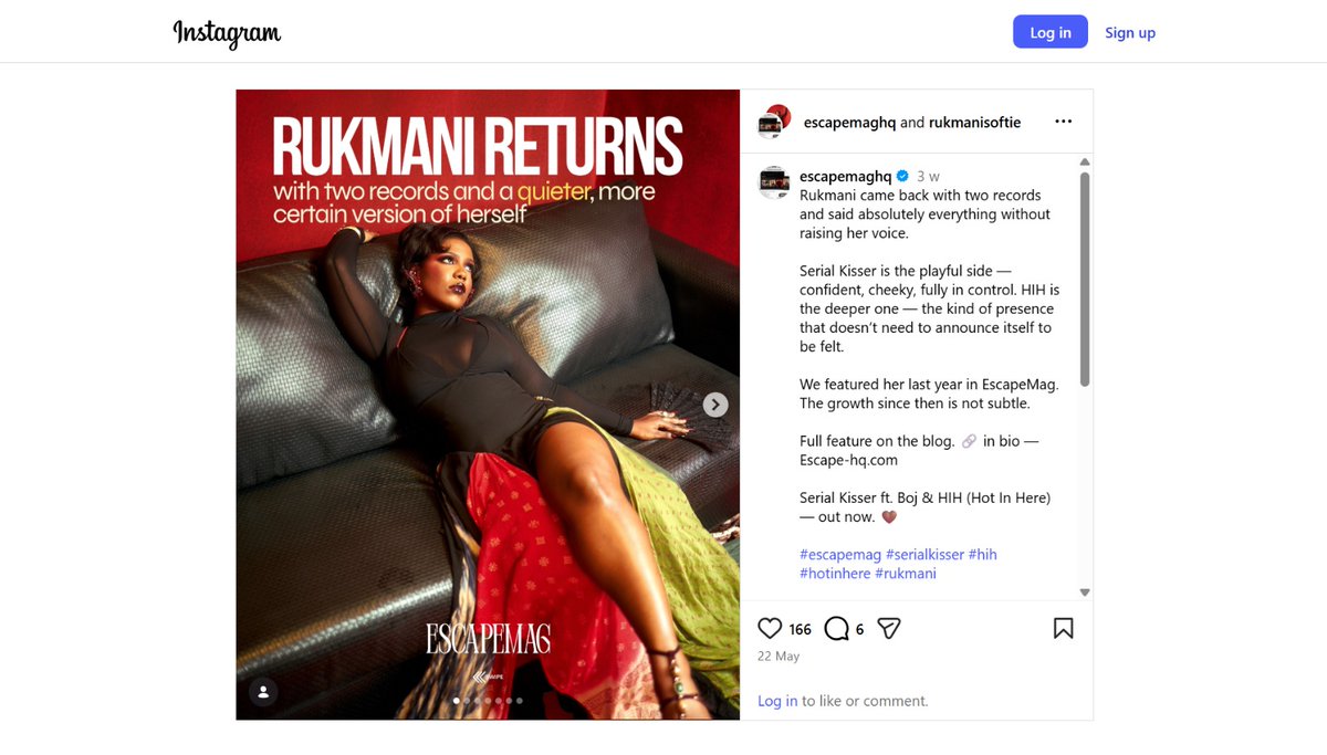 WPGM_PR's tweet photo. "Confident, cheeky, fully in control" - @escapemaghq on @RUKMANISOFTIE (May 2026)
➡️ https://t.co/0cueLHrGiZ
#WPGMPR #MusicPR #MediaRelations #NewMusic https://t.co/CB3DnSLHt1