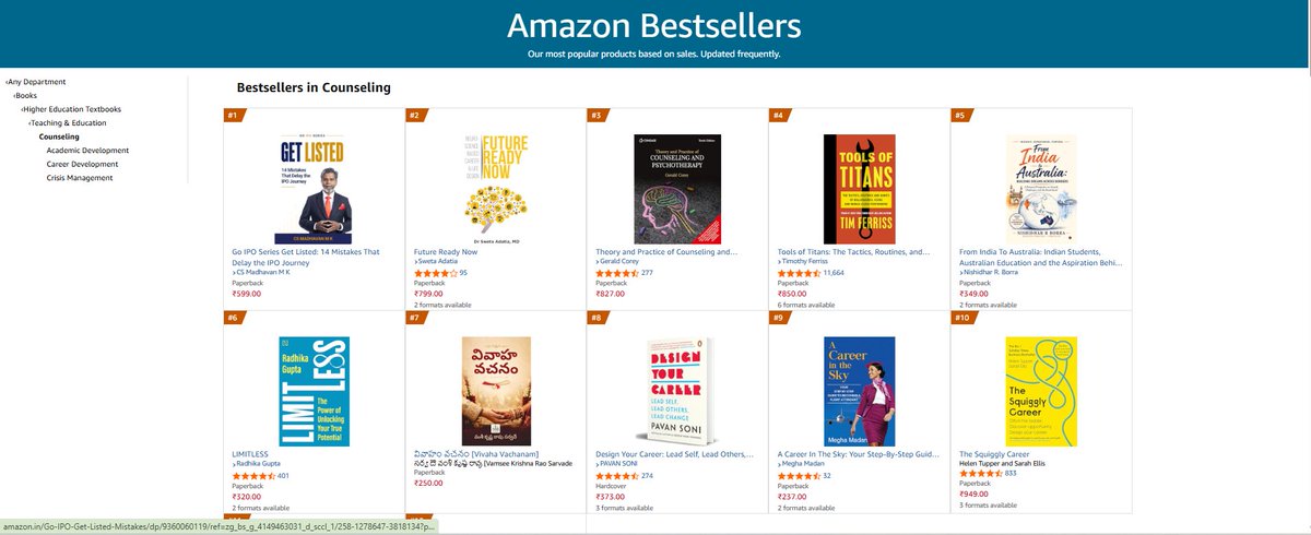 mkaverimadhavan's tweet photo. GET LISTED is now an Amazon #1 Best Seller!

Grateful and humbled that, following GO IPO, my second book has also achieved this milestone.

#AmazonBestSeller #GETLISTED #GoIPO #IPOreadiness #MadhavanMK https://t.co/atEVJXqYcV
