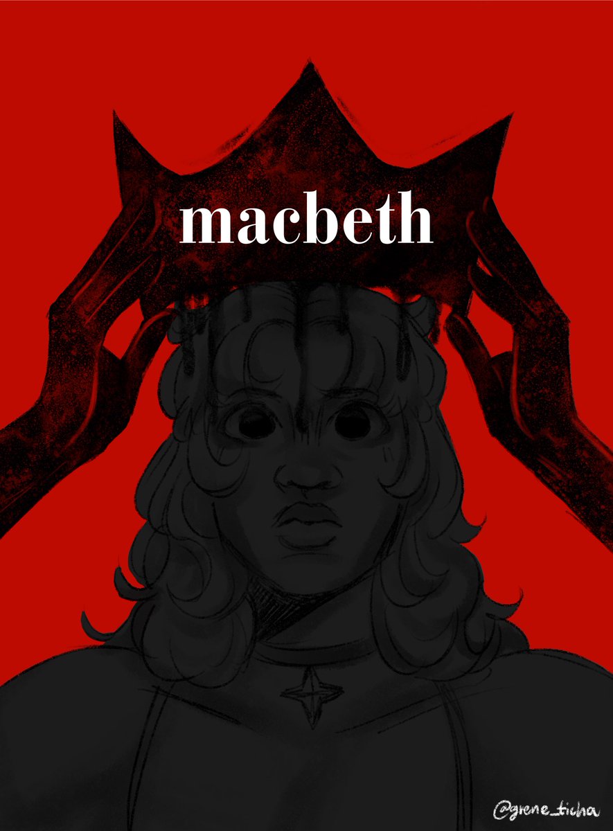 grene_ticha's tweet photo. Drawing my daughter, qt!Joy as a Macbeth poster☺️☺️☺️ #qmfsmp2 https://t.co/fhMBYIW6jc