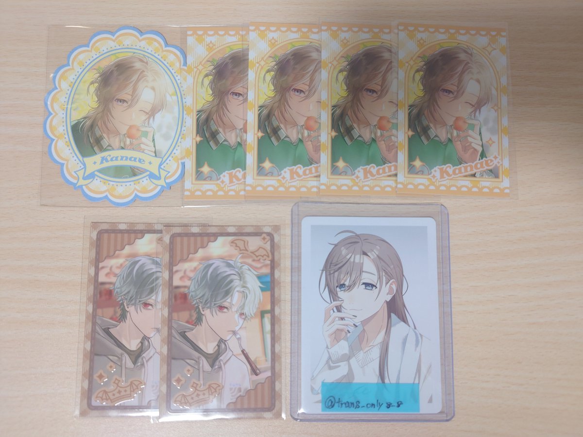 trans_only8_8's tweet photo. 【交換】 にじさんじ ChroNoiR 8th  ランダムフォト風カード  POPUPストア特典ラベル風カード

譲）画像1枚目

求）画像2枚目💖(1点) or 定価＋送料

郵送交換になります。 https://t.co/Eb9qGdAtHf