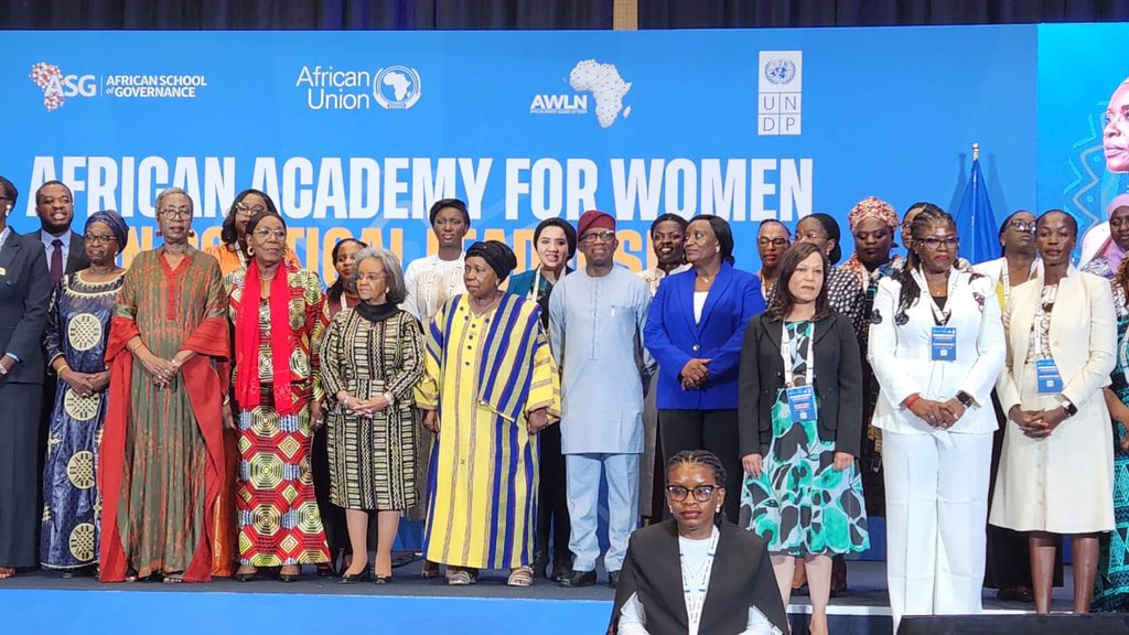 Bankole_Adeoye's tweet photo. At the launch of the inaugural cohort of the African Academy for Women in Political Leadership in #Kigali,🇷🇼, a major milestone in advancing women's leadership, democratic governance, and inclusive political participation across Africa, I underlined the imperative for AU member states, international and multilateral institutions to recognise, support and benefit fully from women’s leadership. 

I stated that our responsibility is to build institutions where leadership is determined by competence, integrity, and public service, and where women are able not only to participate, but to shape decisions, influence policy, and transform governance.

I equally reaffirmed the @_AfricanUnion's commitment to building ethical, inclusive and accountable institutions that empower women as decision-makers across #Africa. 

The Academy—developed by the @_AfricanUnion, the @AWLNetwork, @UNDPAfrica, and @ASG_Africa—runs from 3–7 August 2026, bringing together women leaders from across Africa and the Caribbean for an immersive journey in sisterhood, mentorship, and transformational leadership.