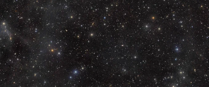 A new NSF–DOE Vera C. Rubin Observatory image featuring hundreds of thousands of distant galaxies in and around the COSMOS field marks the observatory’s first LSST Camera image and catalog release for science. (NSF–DOE Vera C. Rubin Observatory/NOIRLab/SLAC/AURA)