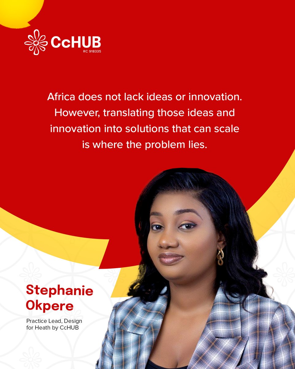 Cc_HUB's tweet photo. Dear Innovator, as you move through the month, Stephanie encourages you to think about how your ideas can become solutions that scale.
Africa's innovation and creative ecosystem is counting on you. Never forget that.
#CcHUB #MondayMotivation https://t.co/osOoECEmTI