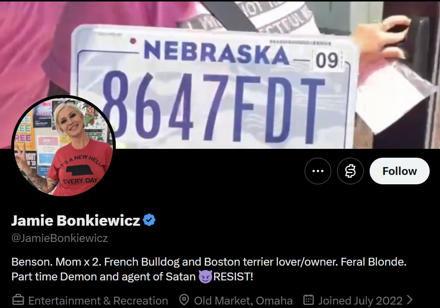 WalterHudson's tweet photo. @JamieBonkiewicz Yeah. I don't think any of us care in the slightest about your self-described Satanic opinion.

Delete your account. https://t.co/CoKzWYHpjM