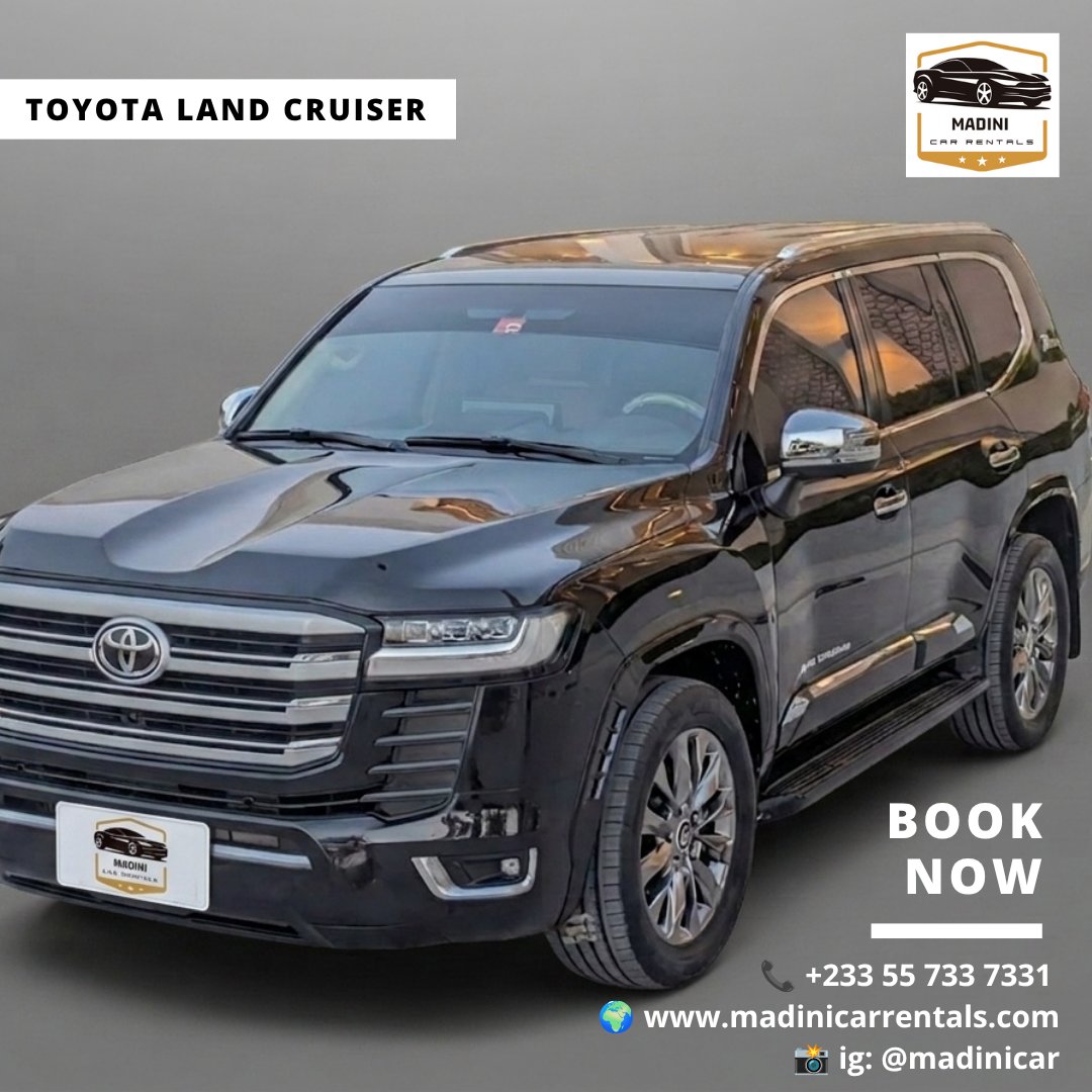 Madinicargh's tweet photo. Whether you are navigating executive business meetings, corporate events, or looking for dependable luxury transport in Accra and beyond we deliver. 
Book Your Ride Today

Phone / WhatsApp: +233 55 733 7331
Website: https://t.co/4JB8Meo6qE
Instagram: @madinicar

#CarRentalGhana https://t.co/KB7QdOJp00