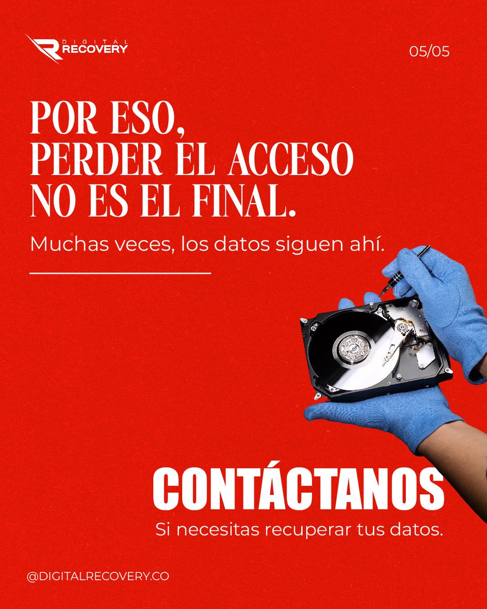 DigitalRec32155's tweet photo. Tus fotos, documentos y recuerdos importantes aún pueden recuperarse. Si tu disco, USB o tarjeta SD está fallando, deja de usarlo y contáctanos. 💾

Digital Recovery

#Recuperaciondedatos #DigitalRecovery #digitalmedia #Medellín #Tecnología #DataEngineering https://t.co/fFKKJhoQgQ