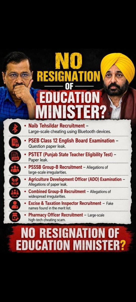 mukeshojha04's tweet photo. दूसरे राज्यों में पेपर लीक हो तोAAP के नेता सबसे पहले नैतिकता का पाठ पढ़ाने पहुँच जाते हैं।
लेकिन जैसे ही पंजाब का मामला सामने आता है—
🐍 साँप सूंघ जाता है,
🤐 मुँह पर फेवीक्विक चिपक जाती है,
🙈 आँखों पर पट्टी बंध जाती है।
#JharkhandProtest
#PaperLeak #Punjab #AAP #Kejriwal https://t.co/VE5ln3devu