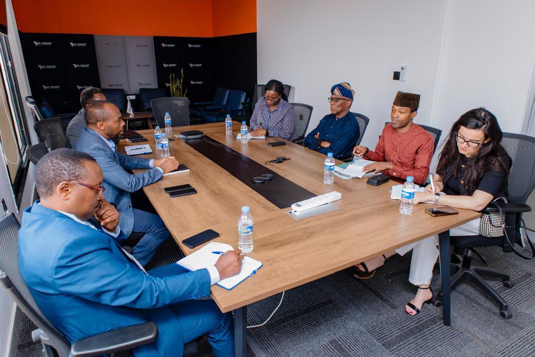 Bankole_Adeoye's tweet photo. Today, I paid a courtesy visit to the African School of Governance (ASG), where I met with ASG President Francis Gatare and his Management to discuss areas of collaboration, including governance, local governance, public sector governance, and service delivery governance. Both sides expressed a commitment to exploring joint programmes and partnerships to advance good governance and institutional capacity across Africa.