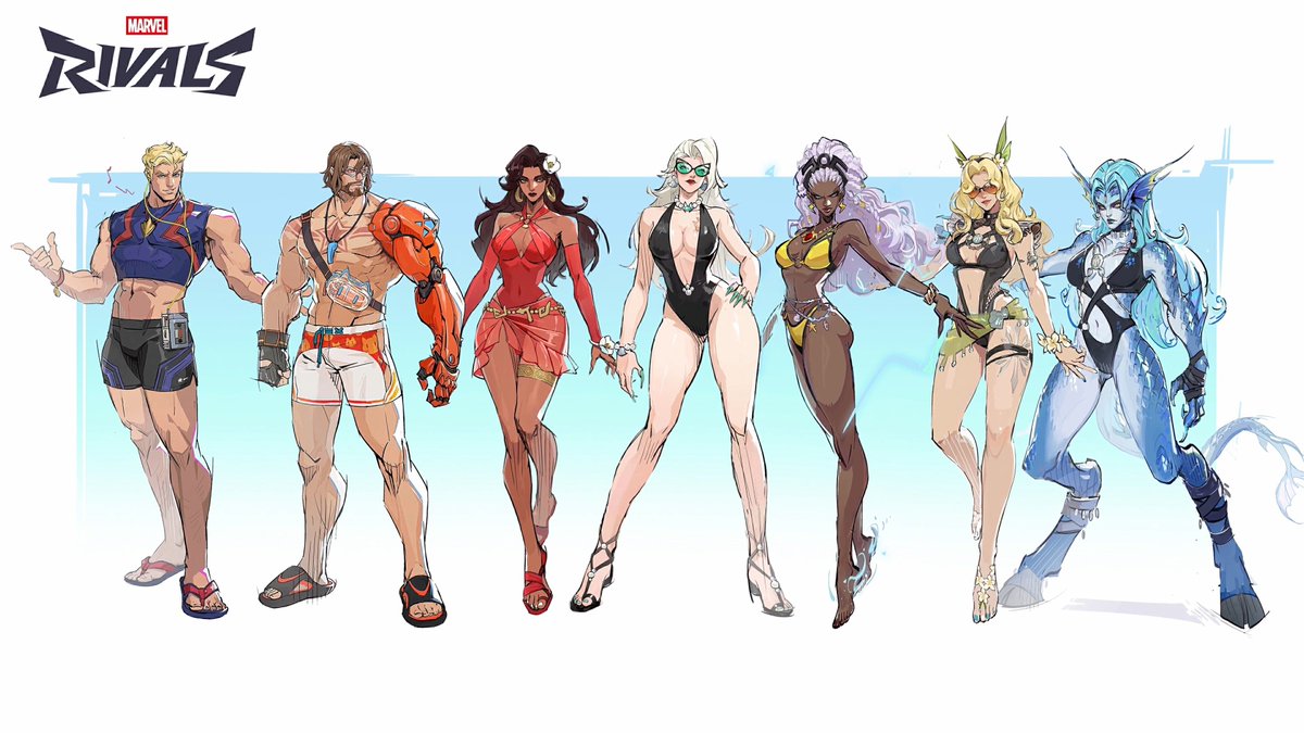 Snow_Rivals's tweet photo. 🔹NUEA OLA DE SKINS SUMMER

Se confirma un nuevo set completo de skins Summer para la season 9.5, por la cantidad de skins y la nueva información revelada podemos esperar la siguiente alineación.

Mini pase Krakoan Reels 2.0 (3 Skins)
Skins de tiempo limitado (2 skins ya sea tienda o gacha)
Skin gratis de evento (posiblemente 1 skin gratis o en tienda)

#marvelRivals #marvelrivalslatam #marvelrivalsnews #marvelrivalsmemes