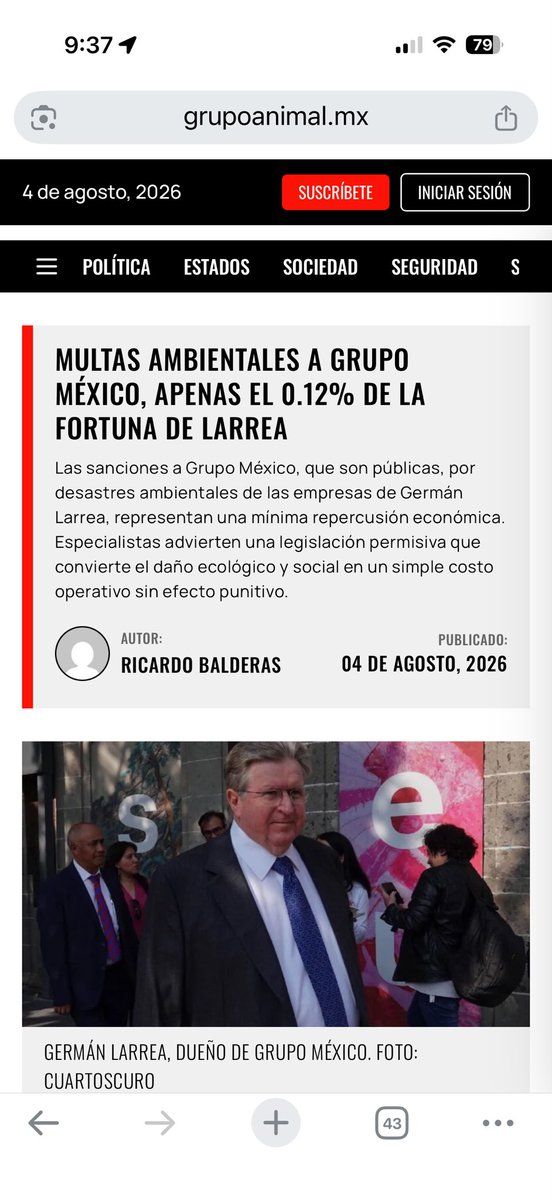 Ricky_leaks_'s tweet photo. Amigos, me estreno como colaborador en @Pajaropolitico con una primera plana sobre la fortuna de Larrea. ¿Me ayudan dando amor? 🙏🏾

https://t.co/BYcQ6eBb0s https://t.co/s2NAdEx9Xf