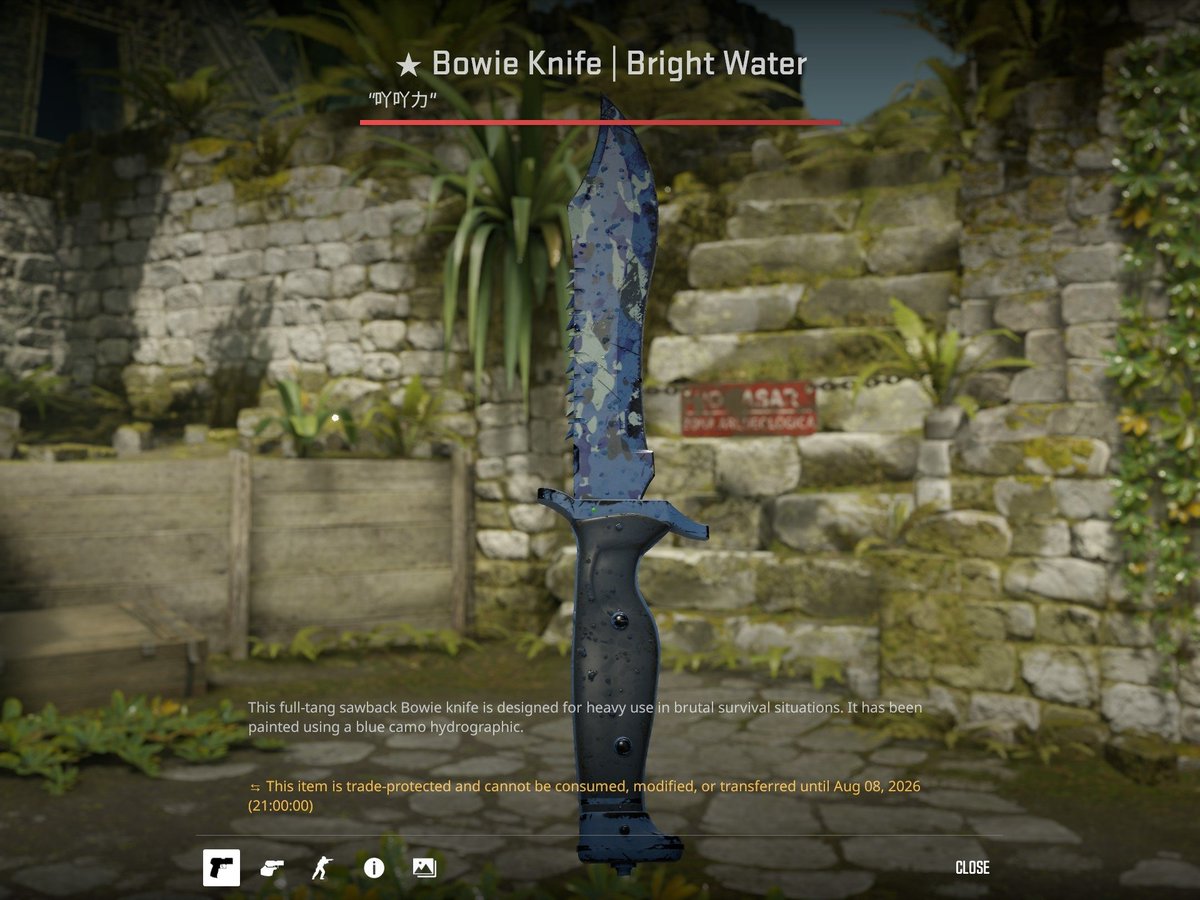 rgLyCS's tweet photo. 🎁$50 Bowie Knife | Bright Water💙

To enter:
✅Retweet &amp; Like,
✅Follow: @rgLyCS, @Zanda_CS,
✅Tag a friend.

🍀Good Luck!
⏰Ends in 7 days!

#CS2 #CS2Giveaway https://t.co/0FNPLeCTA4
