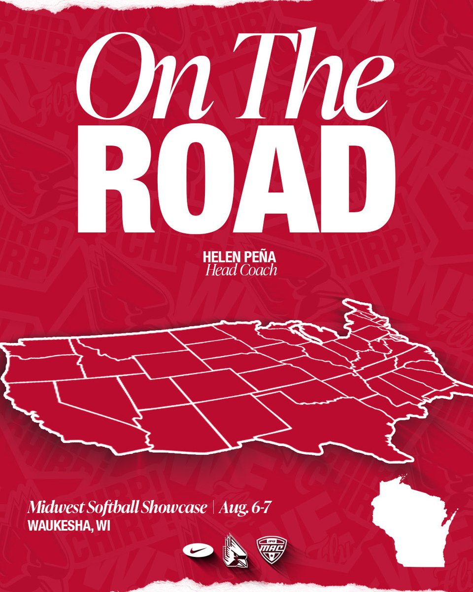 BallStateSB's tweet photo. 👀 Looking for future Cards! 💪🏽 

Coach Peña heads up north to the Badger State this week for the Midwest Softball Showcase! 

#ChirpChirp x #WeFly https://t.co/gZZsoPzrKq