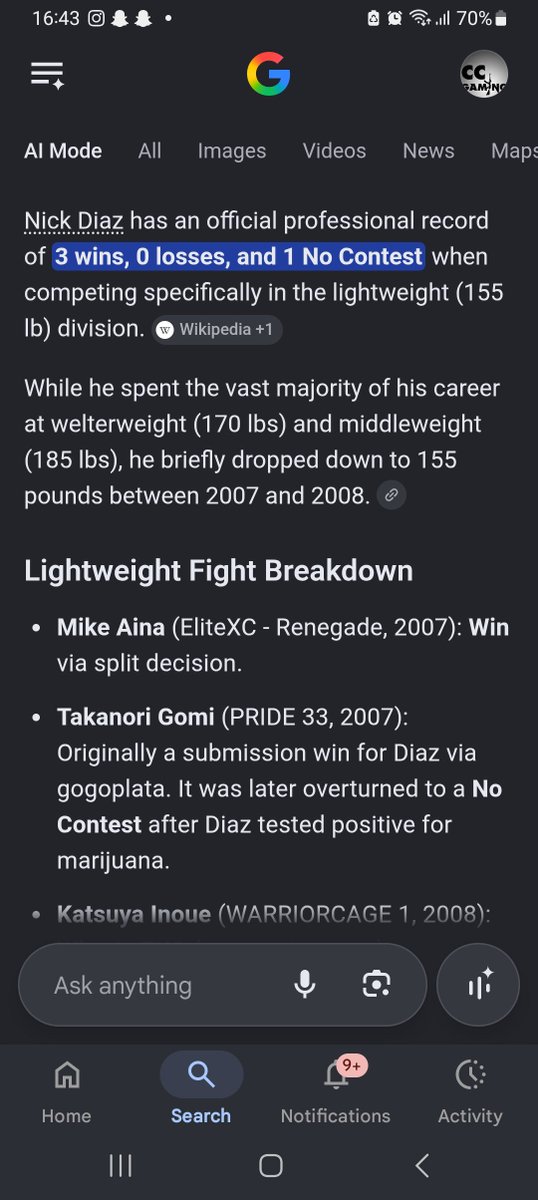 CJCUTD's tweet photo. @derek8poker @Live4Jesus33 @ramayan_69 You were saying? Seems like someone thinks the ufc is the only mma company in the world https://t.co/V6em5xut09