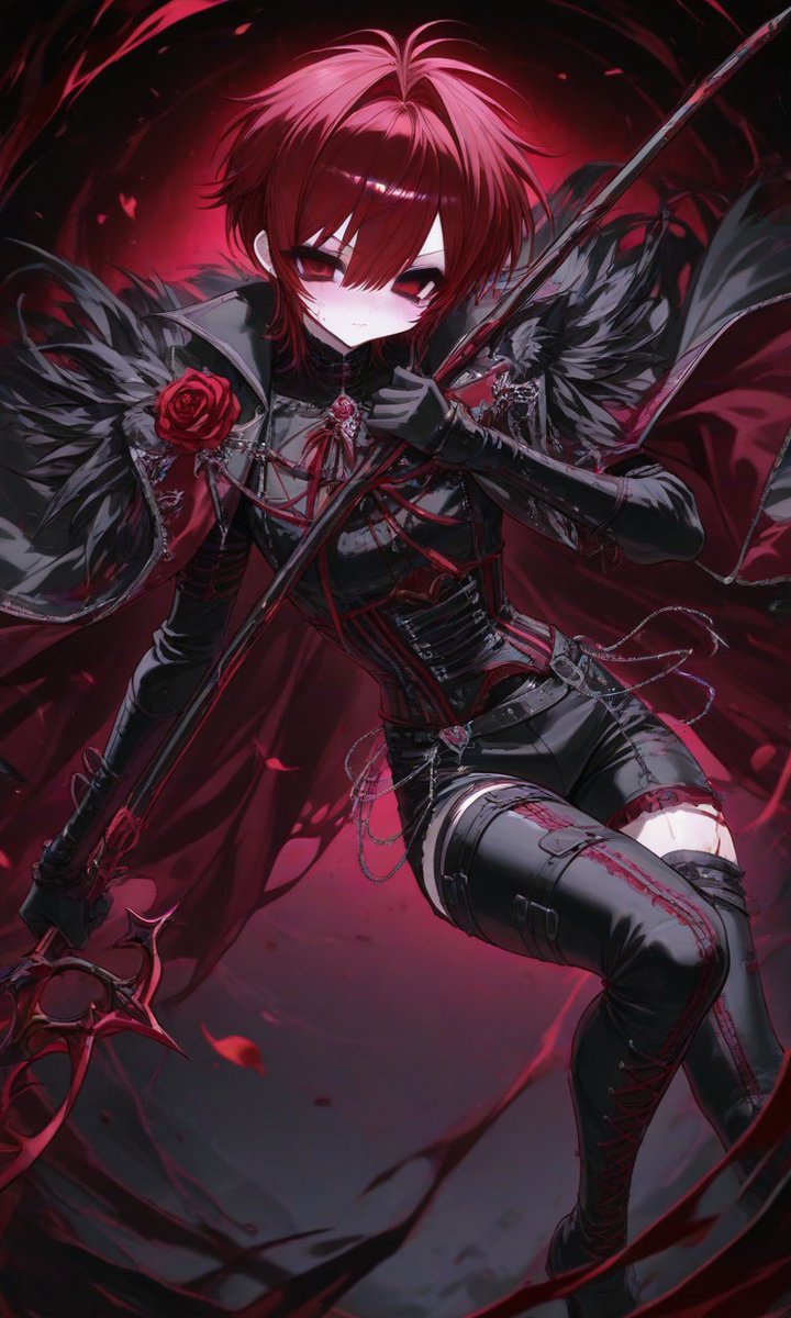 l5zqpc's tweet photo. ♱⋆. プロンプト配布 .⋆♱

🩸 blood weapon × gothic outfit ⚔️
大きな薙刀 × ゴシック衣装 × 血 のプロンプトです🥀
👇🏻リプに女の子・男の子それぞれのプロンプトあります♩

（ モデろらで違いでたらすみませんඉ́  ̫ ඉ̀ ）

F内外問わず、ご自由にどうぞ^.  ̫.^♩ https://t.co/unwKsbFRZk