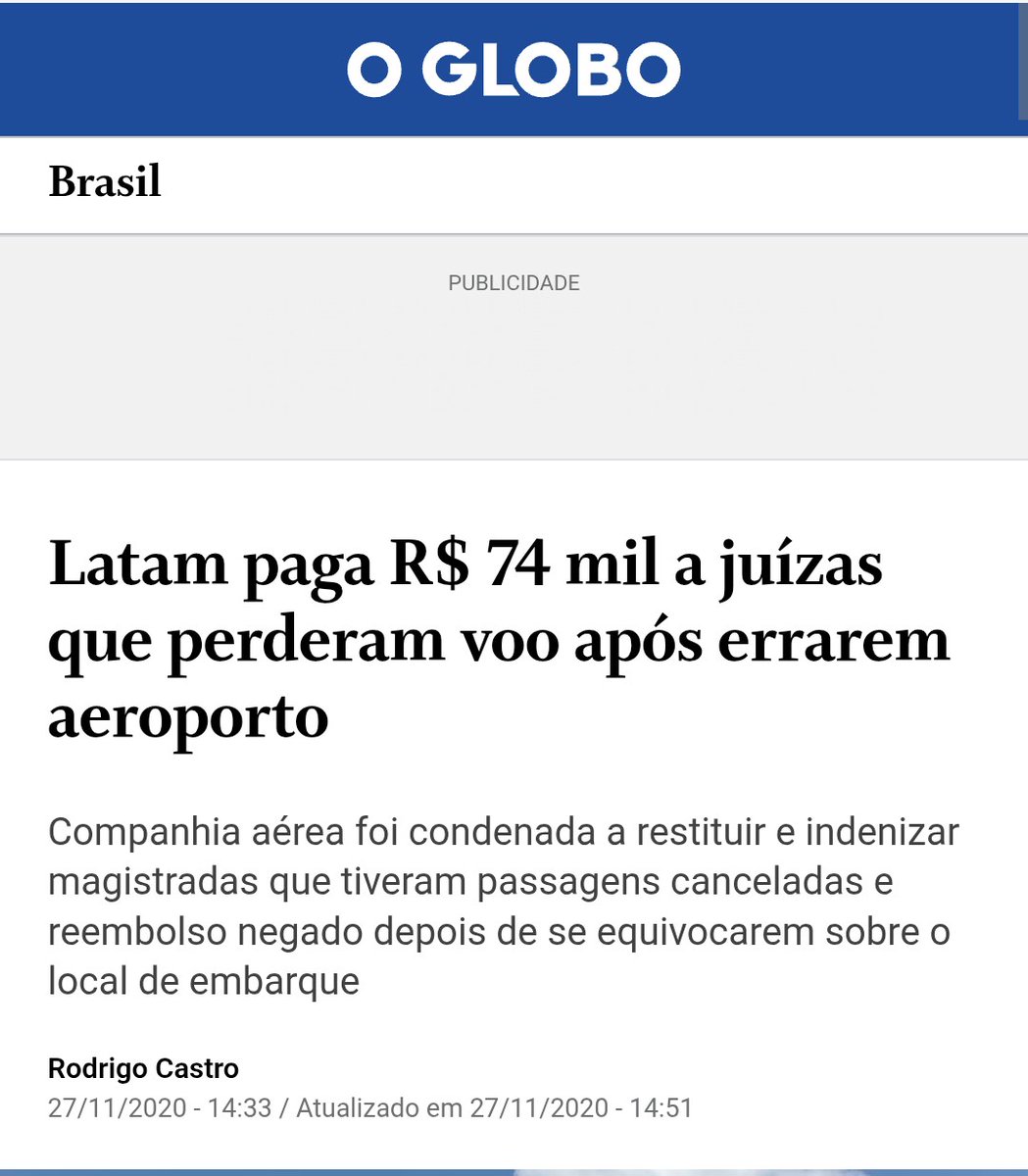 WellOliveiraWel's tweet photo. @g1rio Mas se fossem juízas que perderam o vôo indo para o aeroporto errado, a história seria outra. https://t.co/Cf4Hm7nz8c