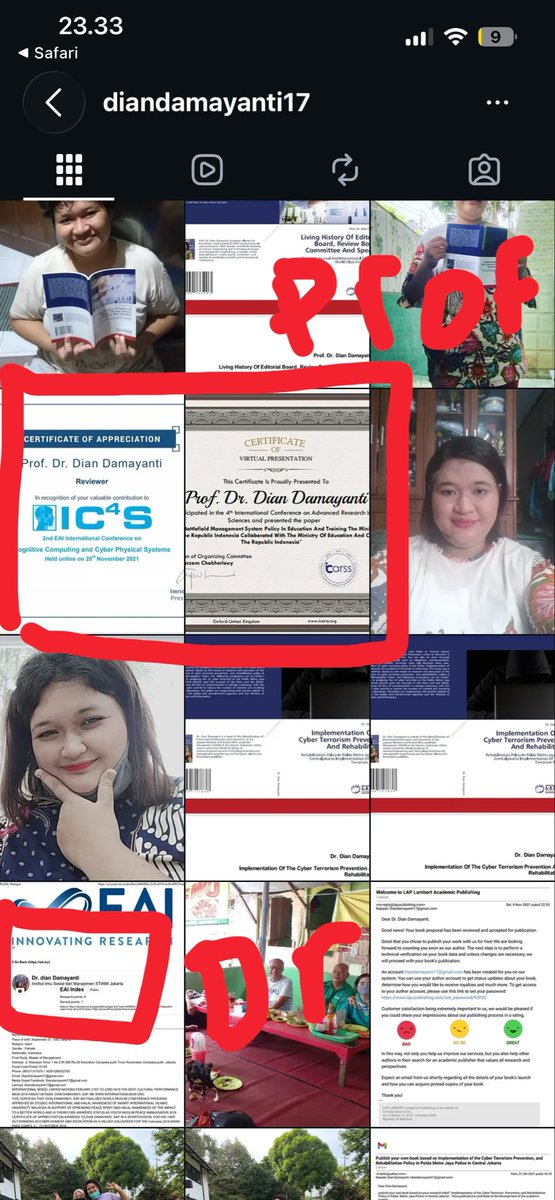 mapparaga's tweet photo. Ketika "Prof" Dian Damayanti disearch namanya anda akan menemukan beberapa fakta, diantaranya Self Proclaimed Professor, mulai proclaim sebagai professor sejak 2021 sedangkan lahir 1992 artinya beliau adalah Professor termuda di Indonesia. Tapi masih banyak anomali lainnya🤯 https://t.co/62mxgAbFX9