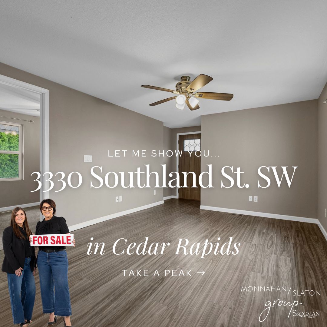 MonnahanSlaton's tweet photo. 🚨 JUST LISTED in Cedar Rapids!

📍 3330 Southland St. SW
💰 $208,000
🛏 3 Beds | 🛁 2 Baths | 🚗 2-Car Garage
https://t.co/AyJB5c9IRc

Info by Jill Monnahan &amp; Jacey Slaton, REALTORS® with Skogman Realty, Licensed in Iowa. https://t.co/cUH1N6wsx3