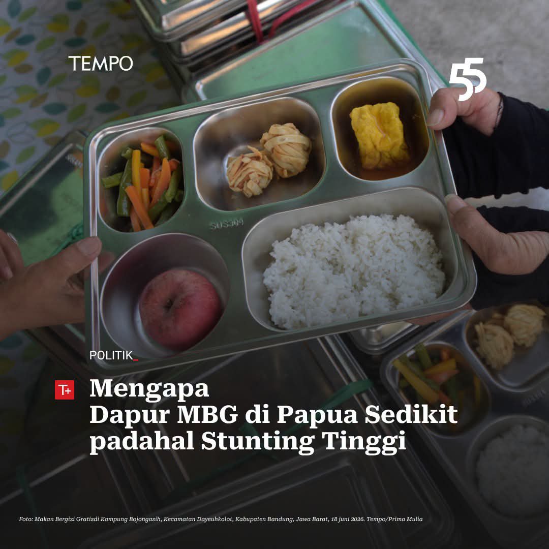 menuembegejelek's tweet photo. Jumlah dapur embege di Papua sedikit, padahal punya penderita stunting paling banyak. Ironisnya, nggak cuman berhenti di situ, sekalipun jumlah dapurnya sangat sedikit, BGN tetap meracuni para penerima manfaatnya di sana.

Nangis nggak lu?

"Berapa orang yang diracun BGN, Min?" https://t.co/eCXuekLw63