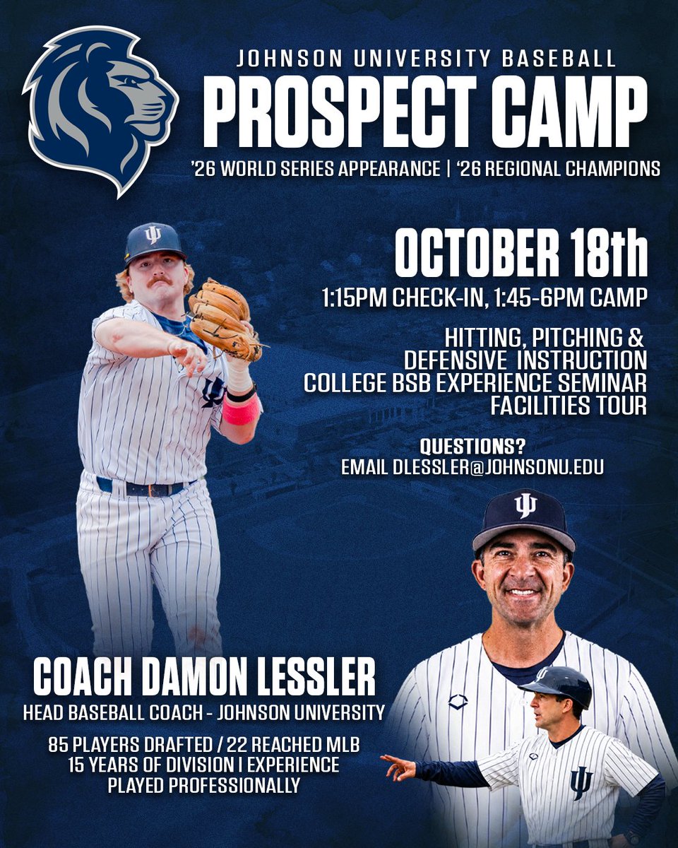 JURoyals_BB's tweet photo. Interested in playing for the Royals? Come out and get in front of our coaching staff at our Fall Prospect Camp!

Register here: https://t.co/PqbnL5CGTW

#RaiseTheRoar https://t.co/BVTDkZL9IE