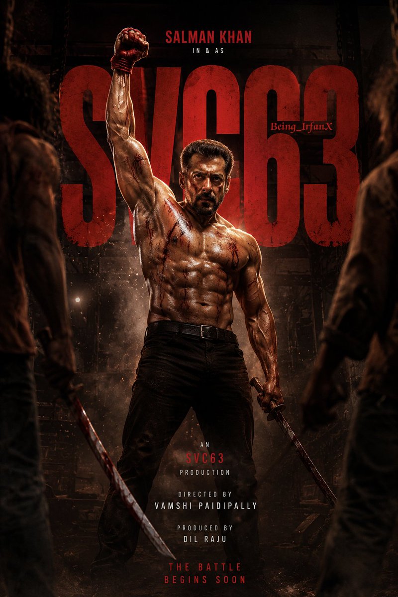 Being_IrfanX's tweet photo. 🤯The storm is coming, and the hype is REAL! 💥⚔️
#SVC63 is ready to unleash a larger-than-life mass action spectacle. One look is enough to set the screen on fire! 👑🔥
#SalmanKhan #SVC63 #MassAction #IndianCinema #ActionKing #VamshiPaidipally #DilRaju #MoviePoster #Cinematic https://t.co/lqPF5HDjgN