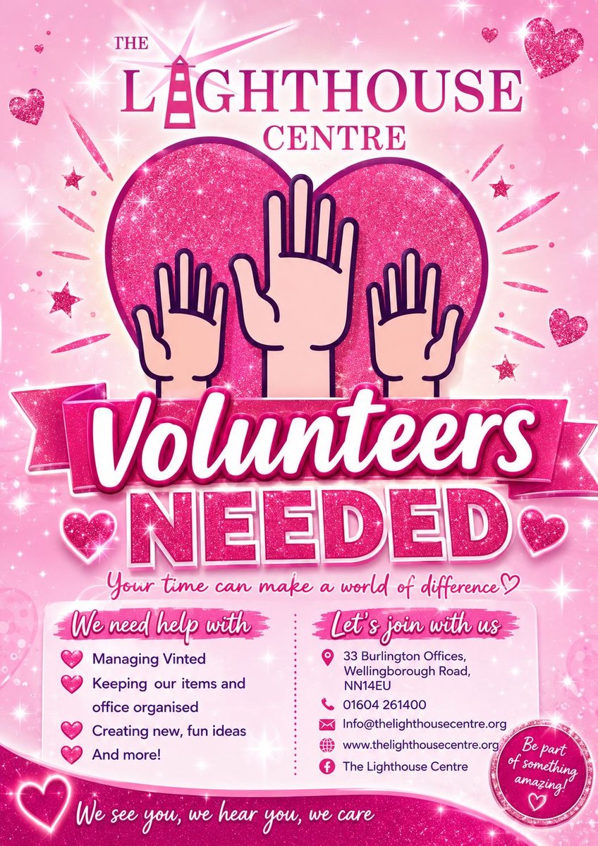 TheLighthouseCe's tweet photo. Do you have any spare time, and would like to volunteer? It can be anything from organising events, visiting patients, to helping out with the admin, there are so many things we do every day https://t.co/MXN6LrMfCT #TeamPink #Coffee #Support #Cancer #Volunteer #WeNeedYou xxx https://t.co/FC6nq6bJVa