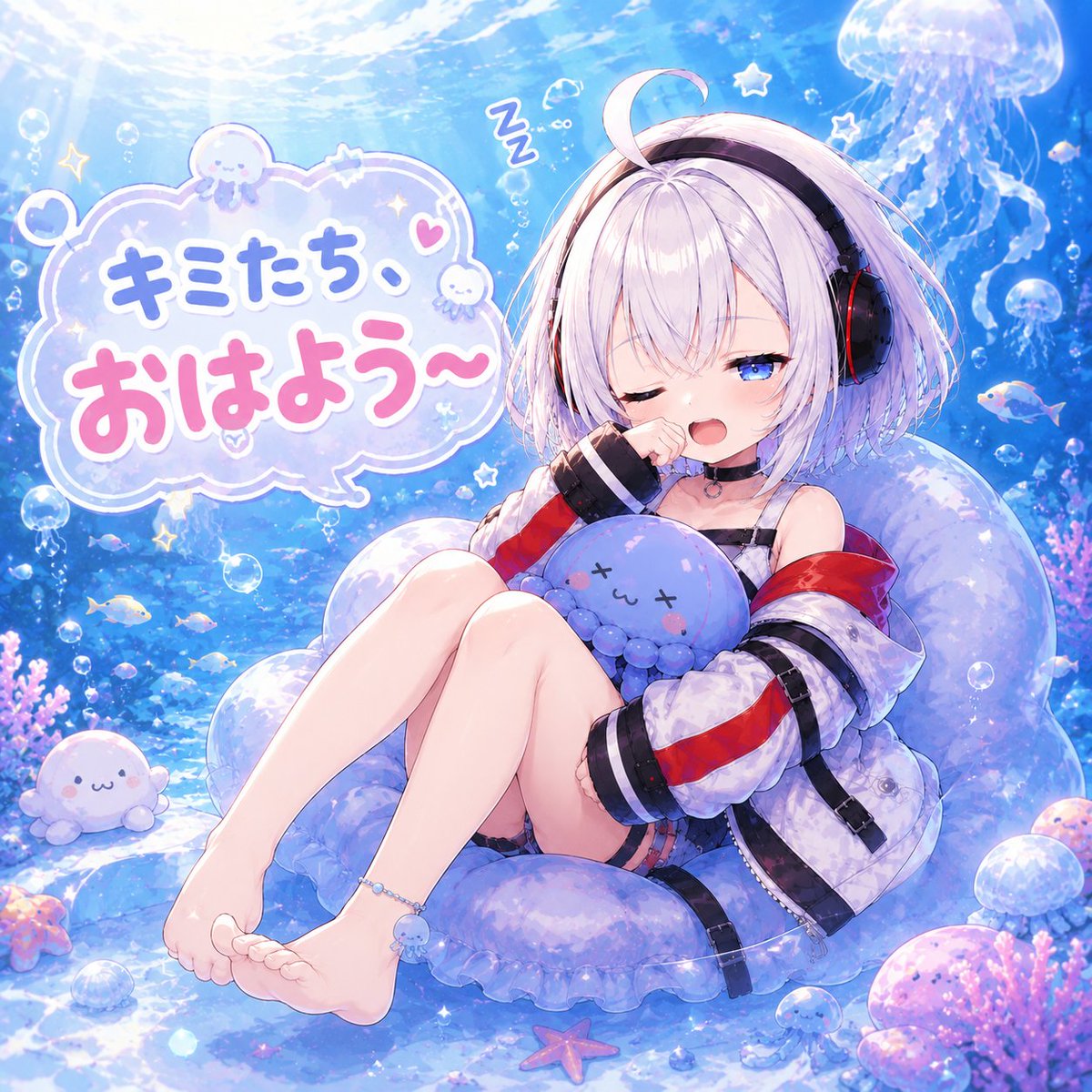 UmithukiKurage's tweet photo. ゆるふわっと🪼𓂃 𓈒𓏸
⸜  配信22：00🎮  ⸝‍

本日も #鳴潮！
ストーリーが気になりすぎるし
キャラが魅力的すぎる…

連星任務も
また やっていきたい💪

#おはようVTuber https://t.co/2uTbkktMeM