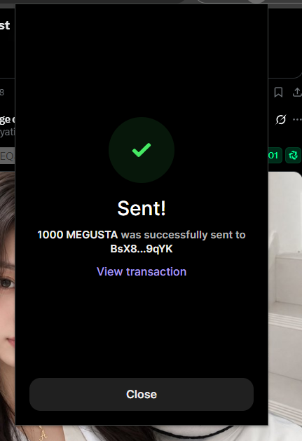 Alecco's tweet photo. 1.000 $MEGUSTA tokens airdropped 👀

Going forward I will airdrop 1.000 tokens every single hour for the next 10 hours, so 10.000 tokens in total.

DROP YOUR WALLETS! ITS A ORDER! https://t.co/3tsG1v3cWt