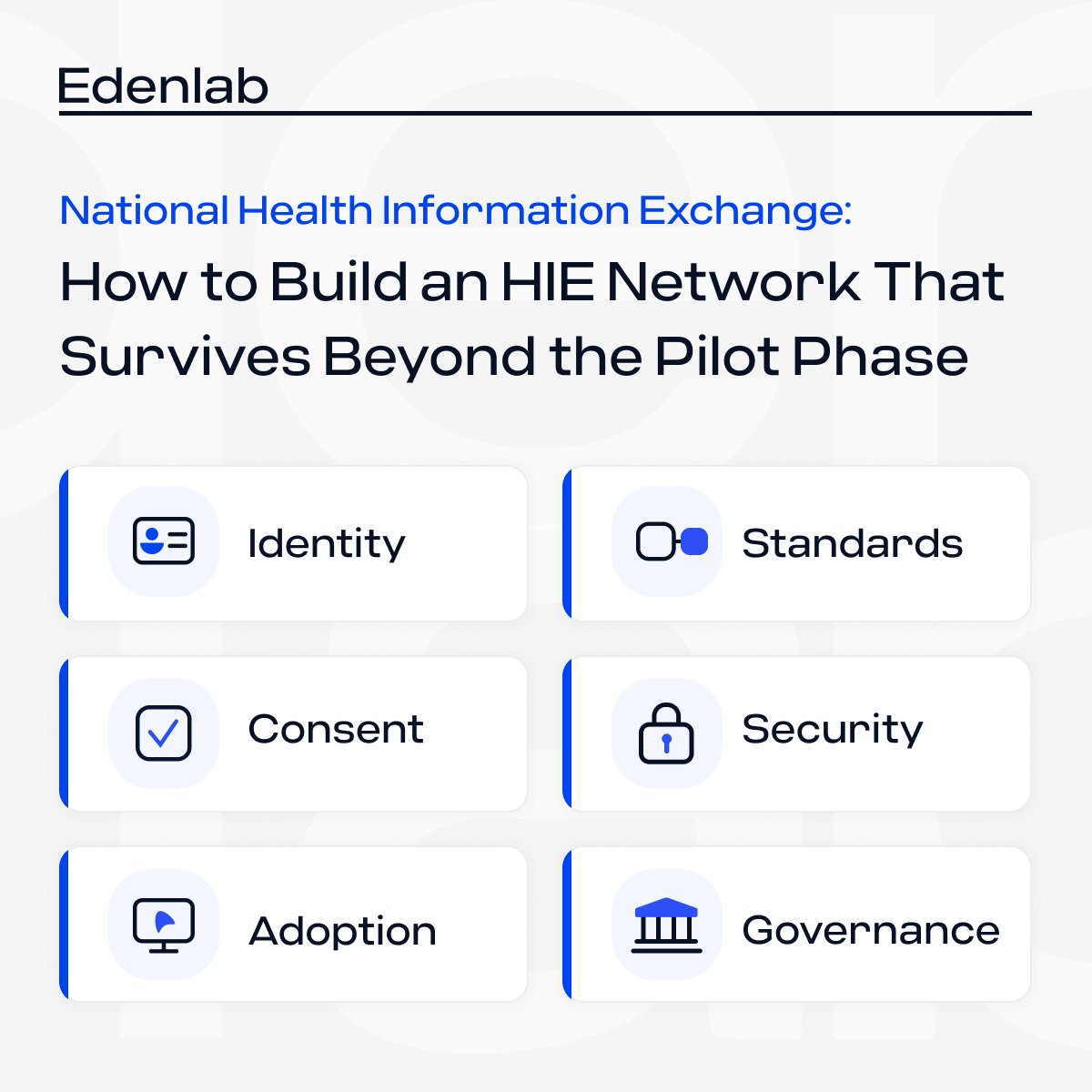 EdenlabIT's tweet photo. A national HIE can connect systems and still fail.

Standards enforcement, security, provider adoption, governance determine whether exchange scales beyond the pilot.

Explore the architecture choices and lessons from 5 national models: https://t.co/j38WIbB5IP

 #HealthIT #FHIR https://t.co/CAWZTxEViU