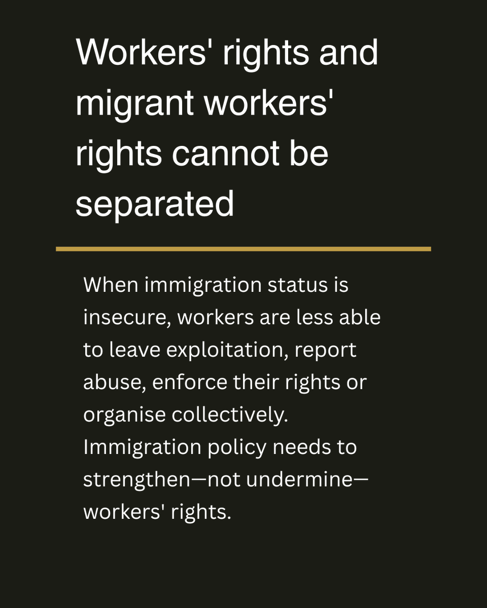 lawrsuk's tweet photo. No meaningful strengthening of workers’ rights without migrant workers’ rights! 

We're part of the 50 organisations calling on the Prime Minister to uphold equal rights for migrant workers, incl. by guaranteeing shorter routes to settlement for all. (1/2) https://t.co/nPBd3Q9Qfk