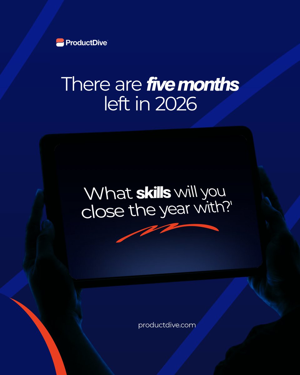 ProductDive's tweet photo. There are five months left in 2026. What skills will you close the year with?

Whether you are looking to break into Product Management, deepen your expertise, or build in-demand skills, ProductDive has a program to help you get there. https://t.co/62AwMkvjXK