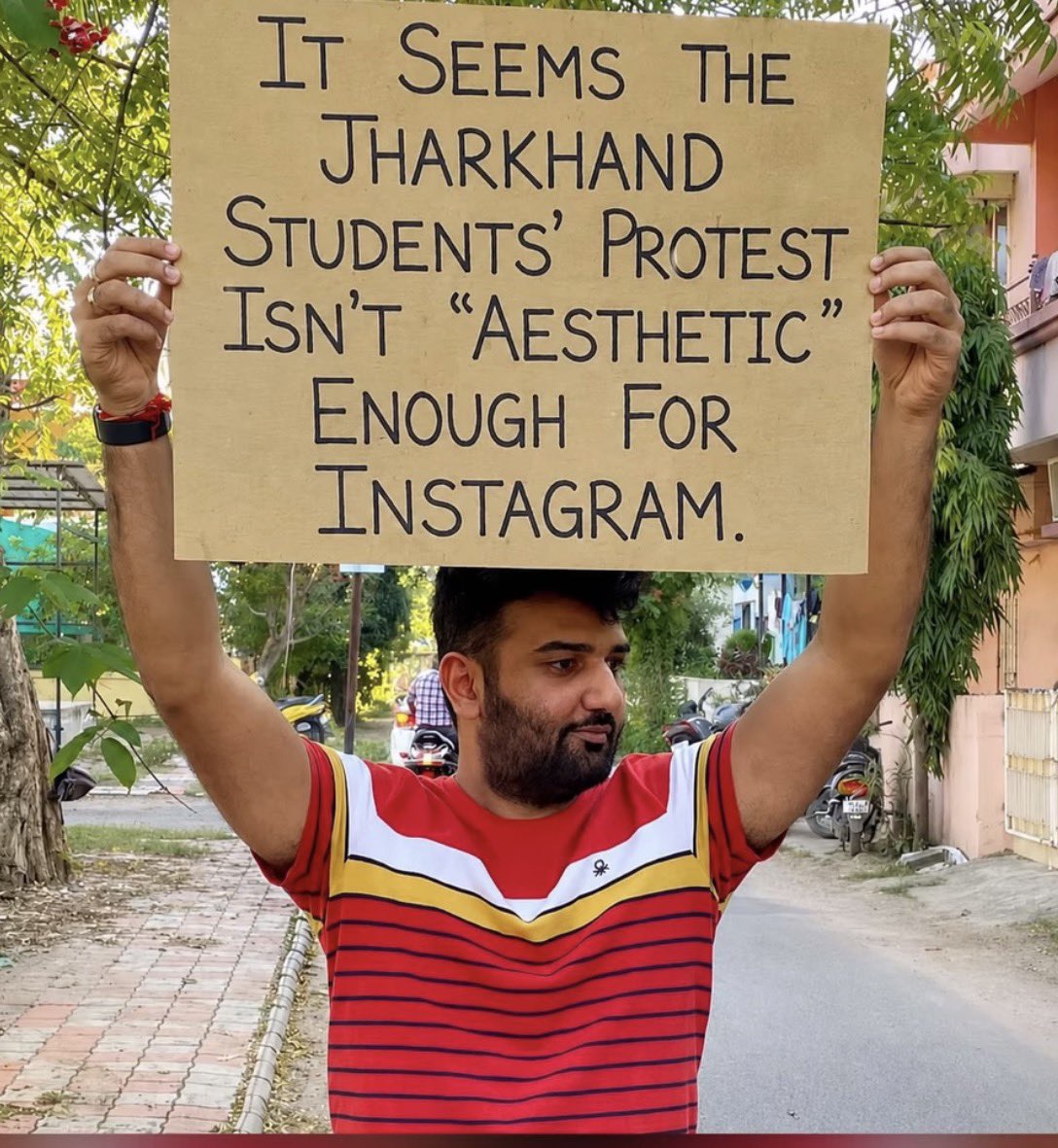 JaipurDialogues's tweet photo. Jharkhand Protest is not Insta Worthy. https://t.co/xdiKRzlmlF