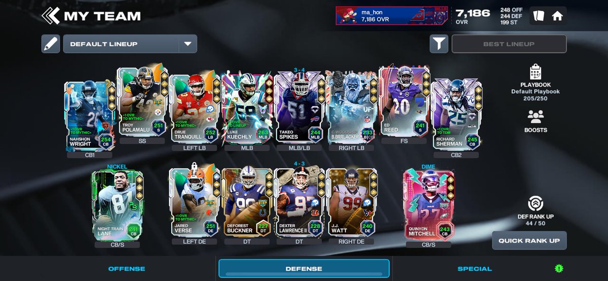 bufbill12to17's tweet photo. 【備忘録】
madden mobile26の最終ロスター
スマホmaddenにご興味ある方がいたらご連絡下さい😁
#MaddenMobile
#無課金継続 https://t.co/lc4Smnqsft