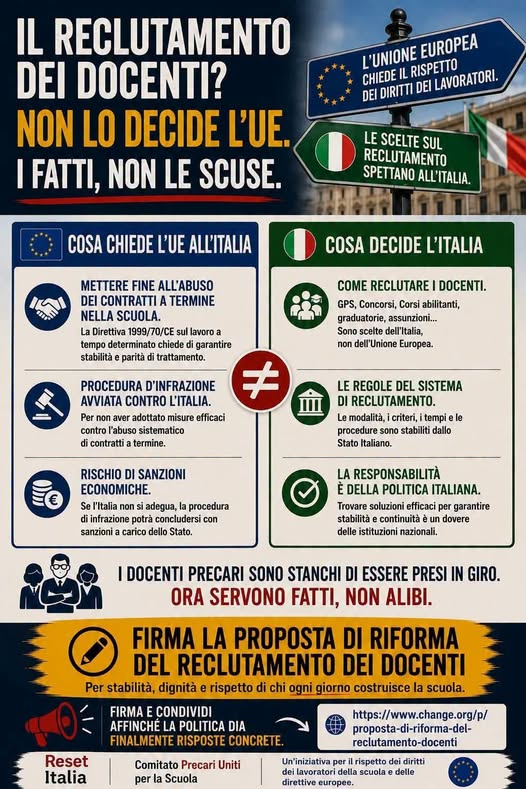 ComitatoPrecari's tweet photo. firma la petizione per la riforma del reclutamento docenti
https://t.co/T6DcIpN1Ht https://t.co/r8tS6lrymU