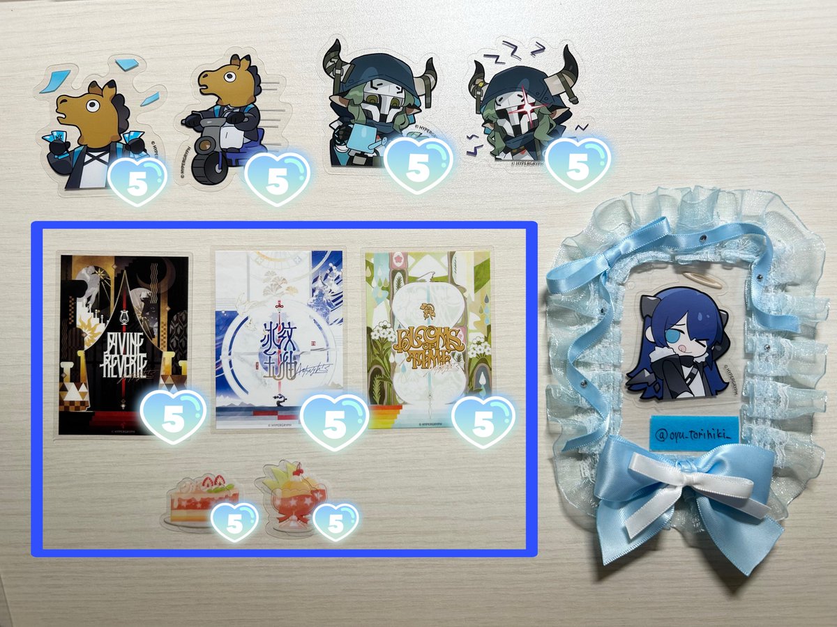 oyu_torihiki_'s tweet photo. 【交換/譲渡】アークナイツ ステッカー

[譲]画像1~4
[求]1枚目50円/枚 2~4枚目30円/枚 or画像5

4枚目青枠内はお譲りする方でご希望あれば無償でお付けします。
赤線は心当たりがあるためまとめて(5~)のお取引のみ。
お気軽にお声掛けください🙇‍♀️ https://t.co/7MFvQSVa4K