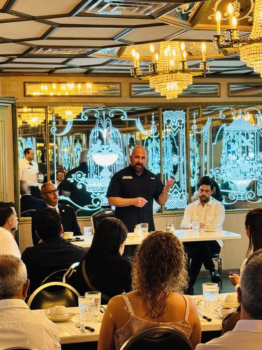 JayCollinsFL's tweet photo. Nothing beats hearing directly from Floridians. 

Thank you to everyone who joined us in Miami-Dade this morning at Versailles for breakfast, conversation, and an engaging discussion about the future of Florida. 

Your support and your ideas mean a great deal to me. https://t.co/4NFPHNH1l8