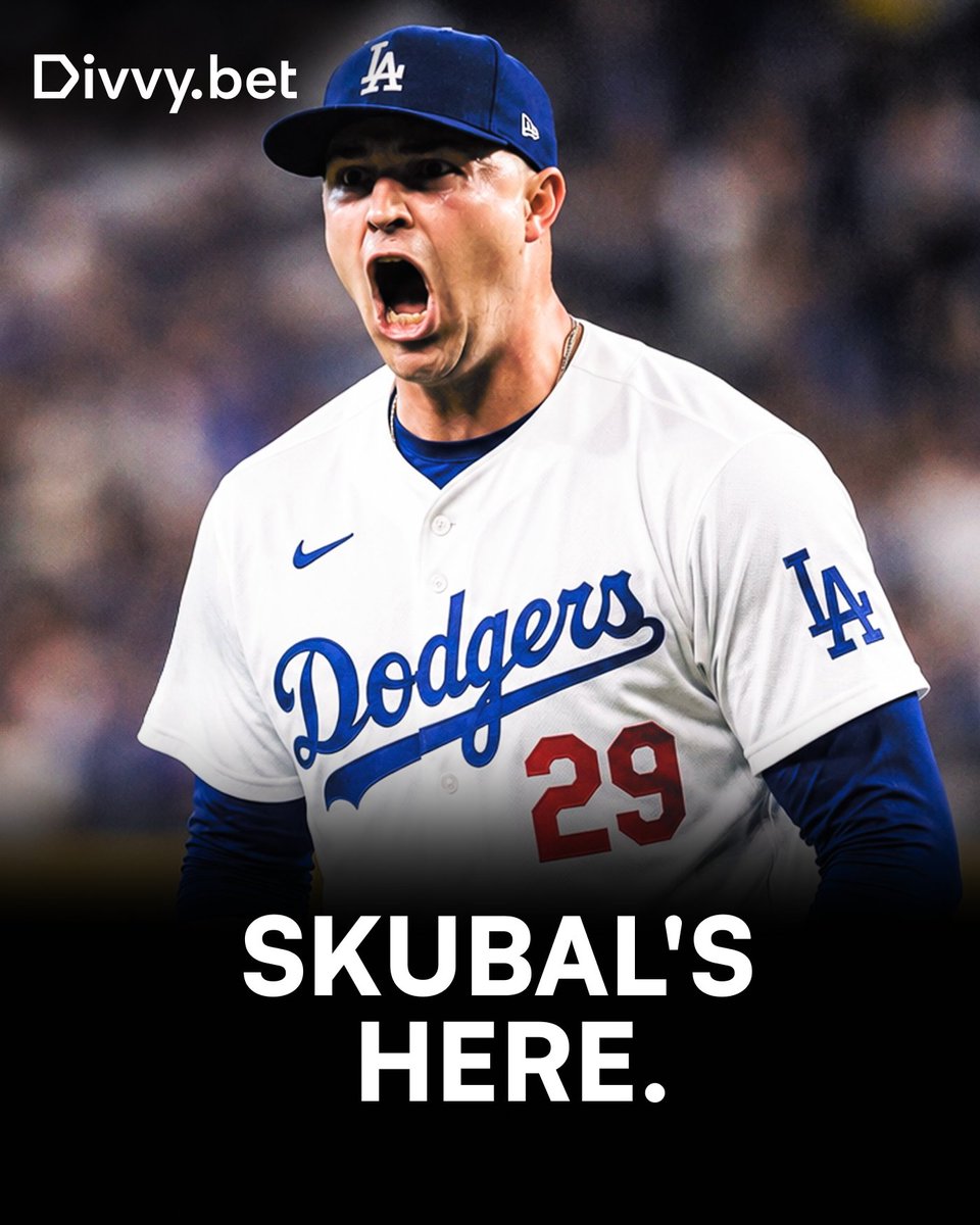 DivvyBet's tweet photo. ⚾ Skubal's Dodgers debut is here. 👀

His first start in Dodger blue, and his first ever at Wrigley Field.

Cubs vs Dodgers 👇 
https://t.co/4igazs6zdQ https://t.co/MUvzoyeCXK
