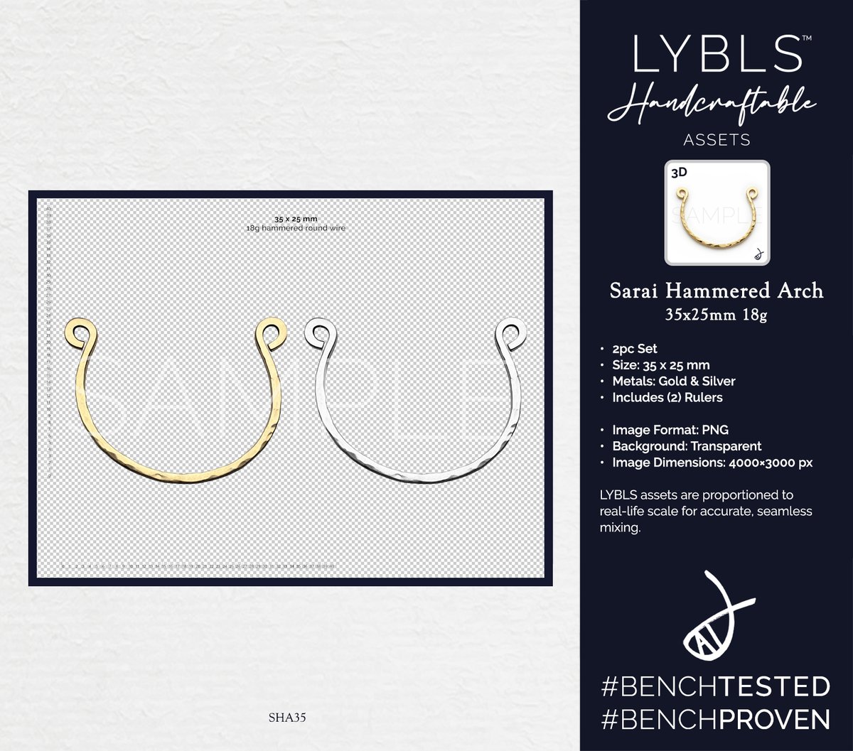 lyblsSI's tweet photo. 'Sarai Hammered Arch' 2pc Set✨     

Handcrafted arch wire component. 

AI-ready photo assets. Proportioned for real-life scale and seamless mixing. Built for high-res, photorealistic jewelry design. Includes commercial license.

PNG transparent master file includes two rulers and a set of mockups (35x25mm 18g) in Gold/Silver.

Available on Etsy: https://t.co/8aT0saMQs2 

#LYBLS #Handcraftable #AIJewelry