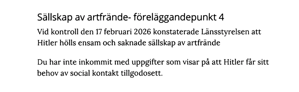 fiskargubbe's tweet photo. Läser länsstyrelsens utredning om dvärghamstern Hitler https://t.co/xTlBvxxtGO
