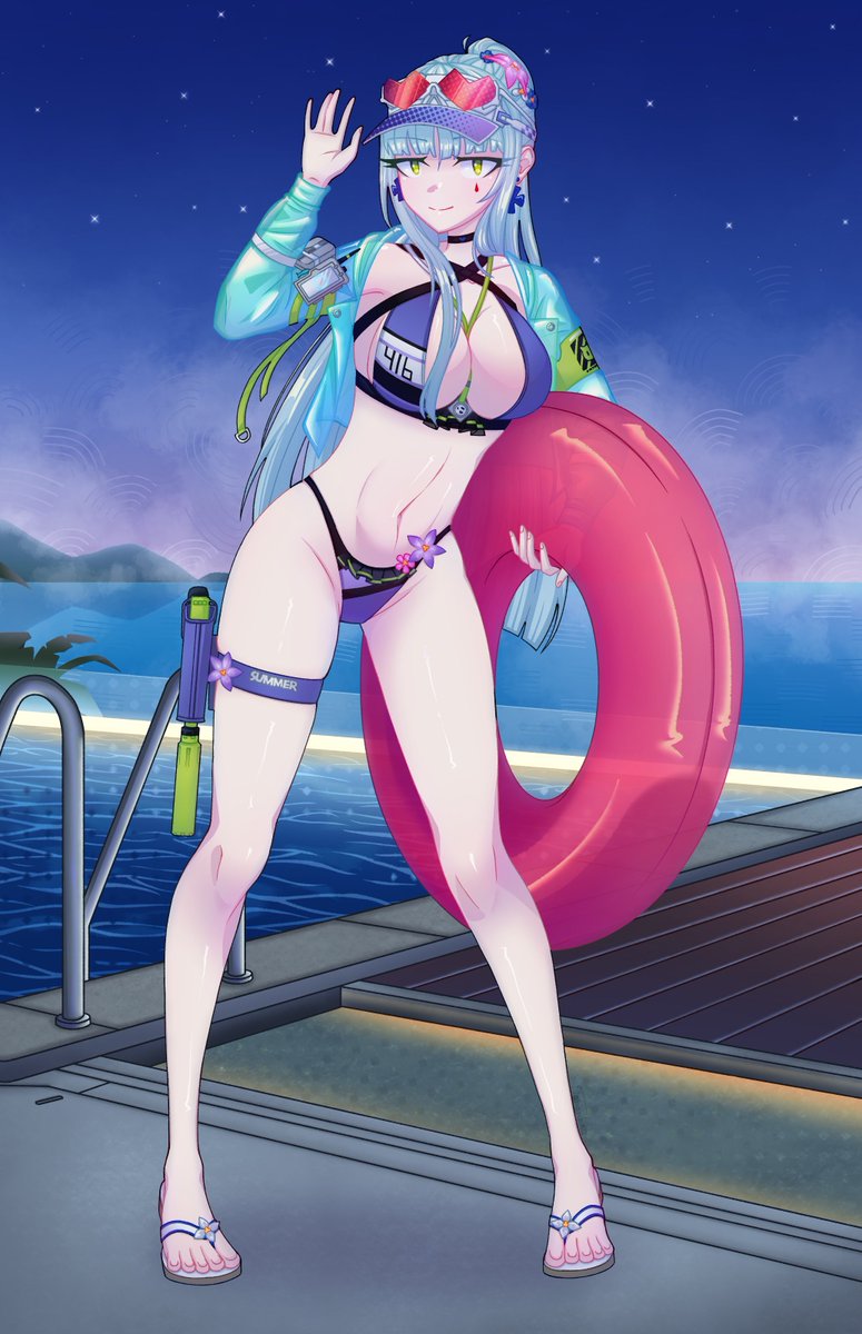 taranbka_art's tweet photo. Finally, summer Klukai on Elmo🩵🏝️

#GirlsFrontline2Exilium #Klukai #GirlsFrontline #HK416 https://t.co/WXXPge5uV6