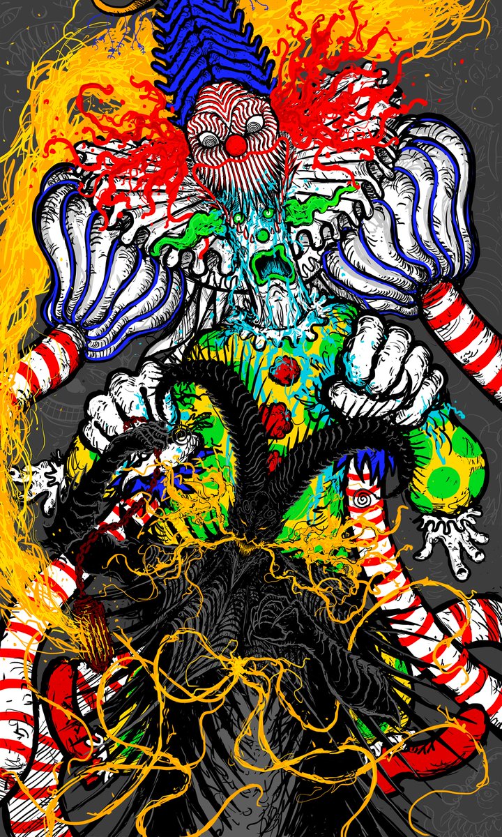 Carapace777's tweet photo. CLOWNCORE https://t.co/d402uOOAbT