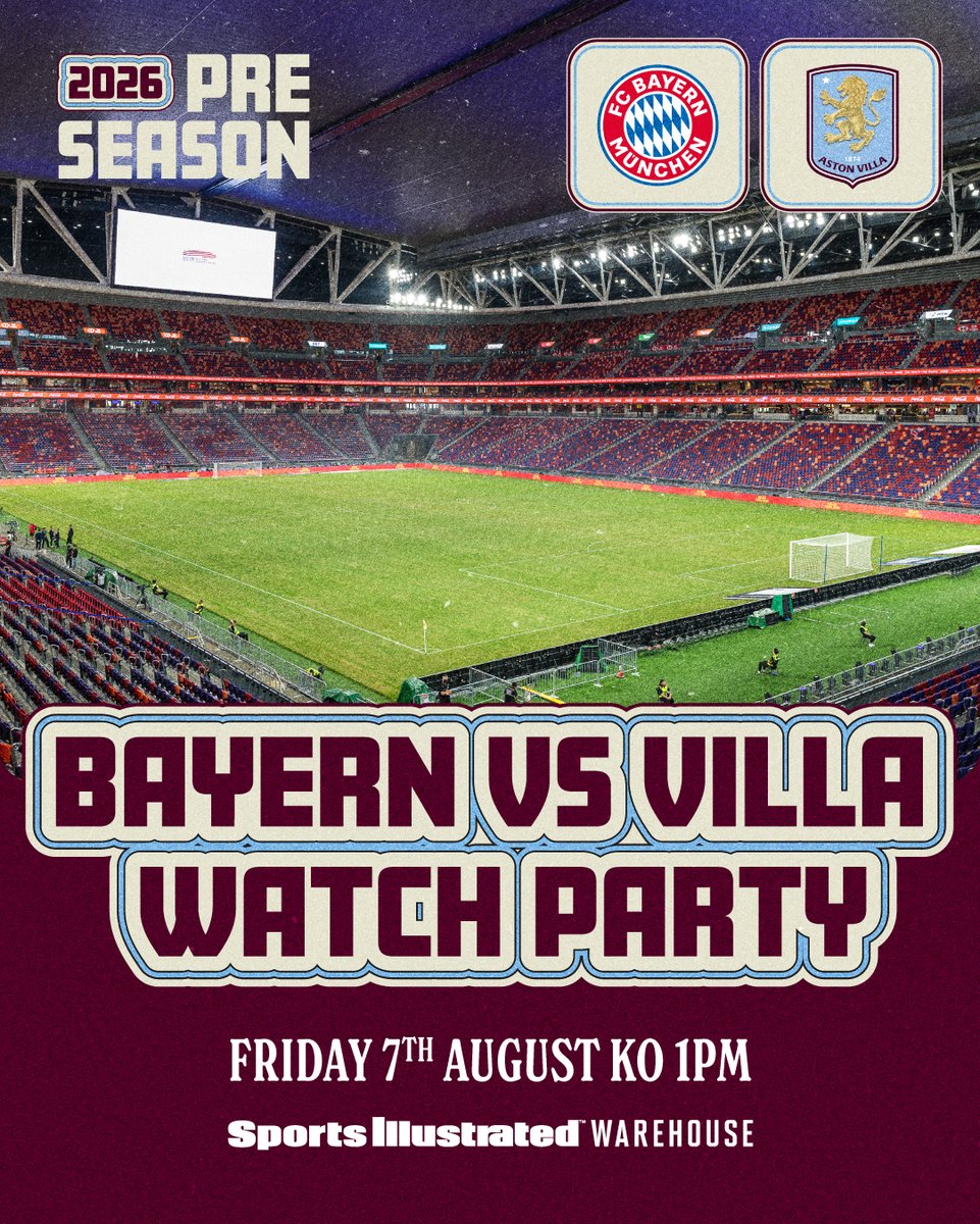 AVFCOfficial's tweet photo. Watch this Friday’s match against Bayern Munich live at the Sports Illustrated Warehouse!

Register your interest for the free viewing now ⤵️