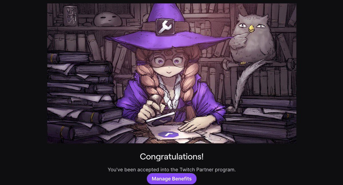 CuteFengVT's tweet photo. It took me 10 years to do it.
But we finally did!
I’m a Twitch Partner! https://t.co/iBA9BxOrk5