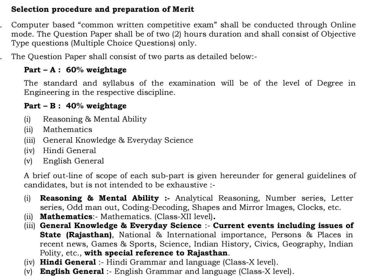 rgurjar002's tweet photo. Syllabus issue in #Rvunl J.En Exam. Increase Rajasthan G.K. weightage.(As 18.03.2025 Notification) @RajCMO @hlnagar @artizzzz https://t.co/1cz5yCzdz6