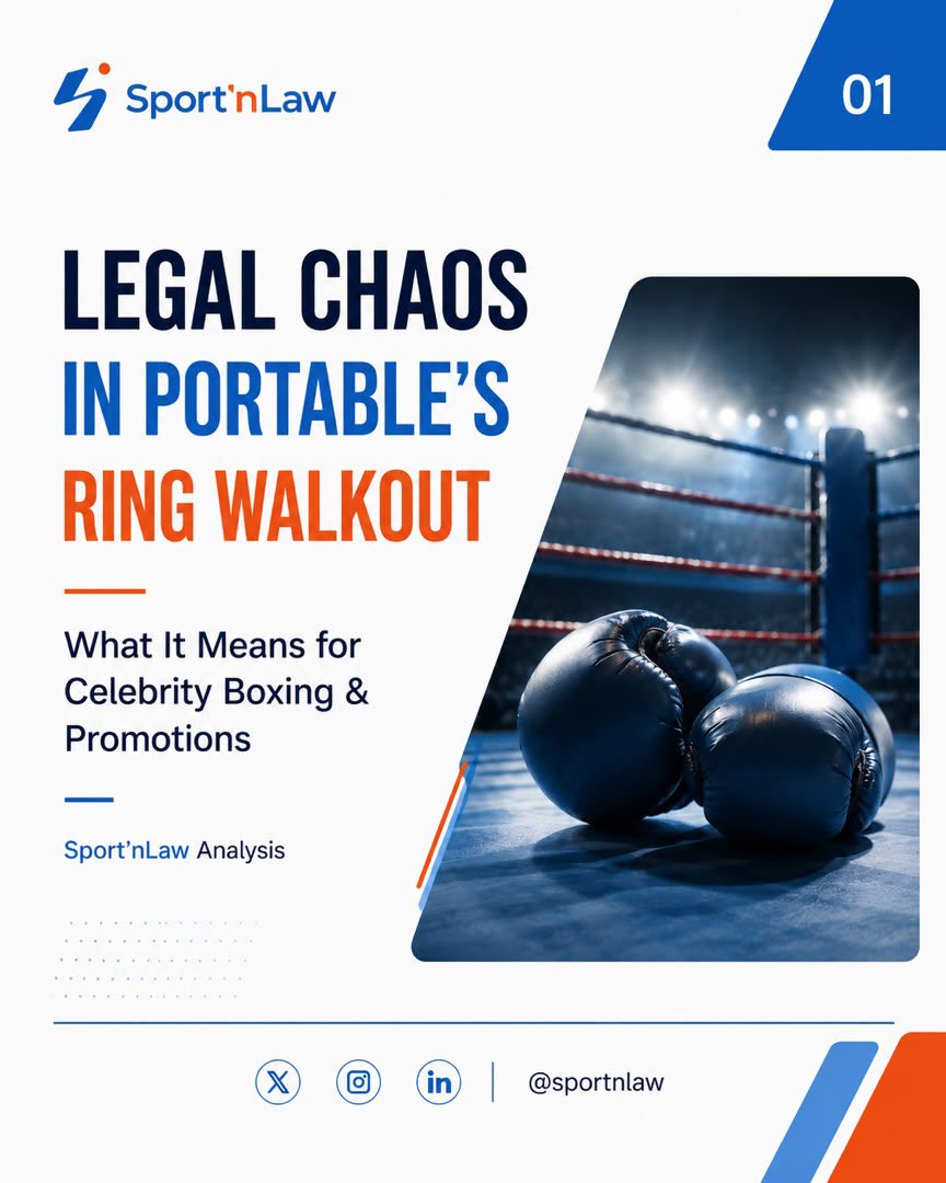 SportnLaw's tweet photo. Celebrity boxing continues to blur the lines between the sport and pure entertainment, but the rules still matter.

Following the controversial Portable vs Charles Okocha II bout, we examine one of the biggest legal and regulatory questions raised by the incident: https://t.co/0IvtglTKcg