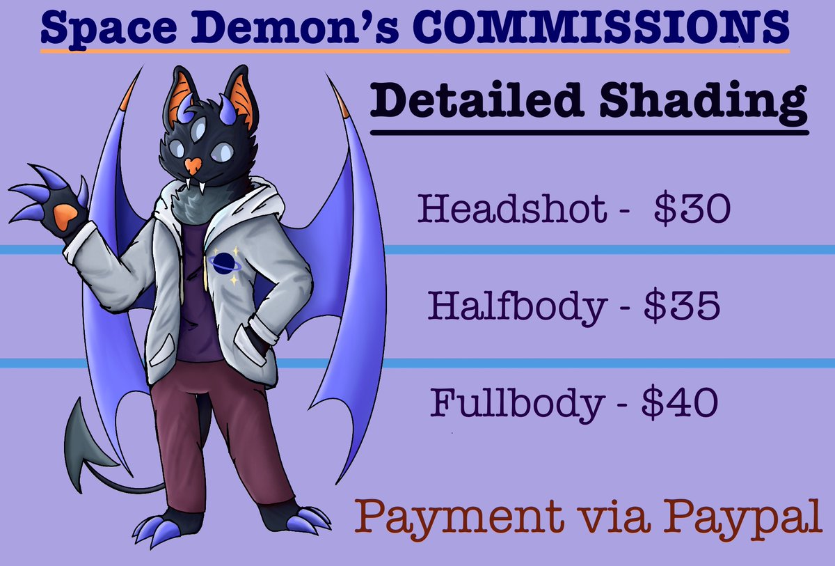 Space_Dem0n's tweet photo. COMMISSIONS ARE OPEN!!!!
Want art of your guy? A furry badge? You should commission me! https://t.co/efAznqMLHL